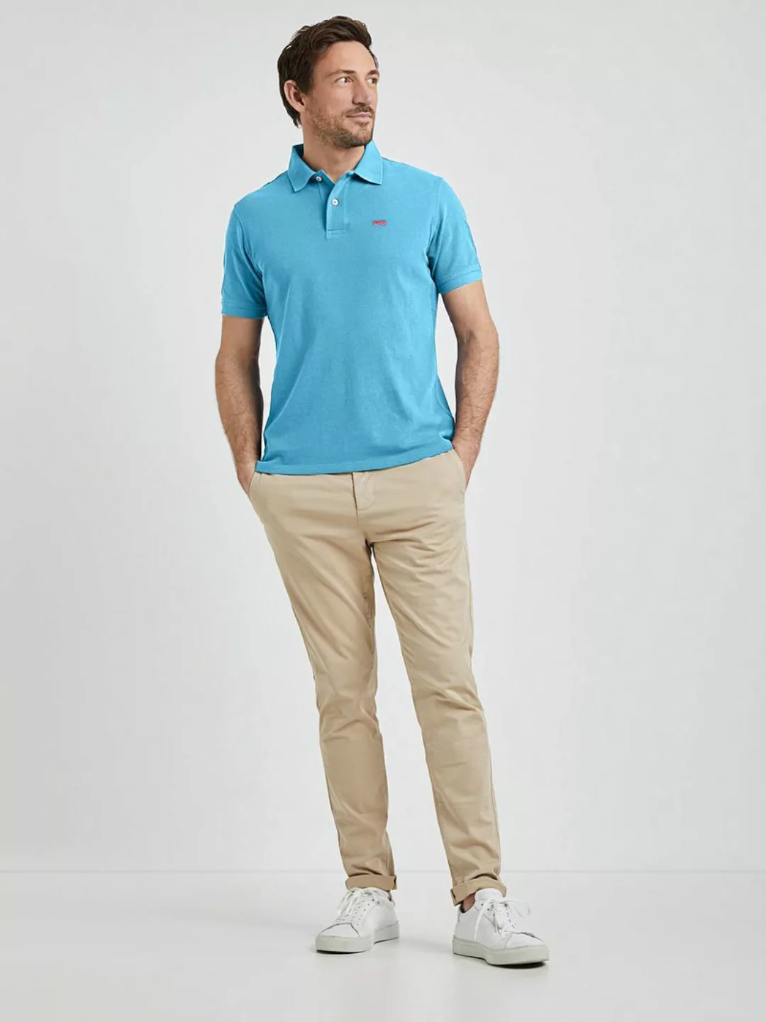 McGregor Piqué Poloshirt Sea Blau - Größe S günstig online kaufen