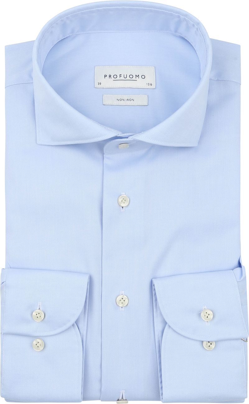 Profuomo Twill Hemd Hellblau  - Größe 43 günstig online kaufen