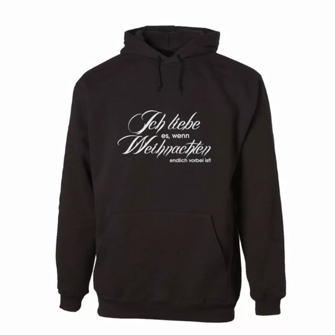 G-graphics Hoodie Ich liebe es, wenn Weihnachten vorbei ist Unisex mit tren günstig online kaufen