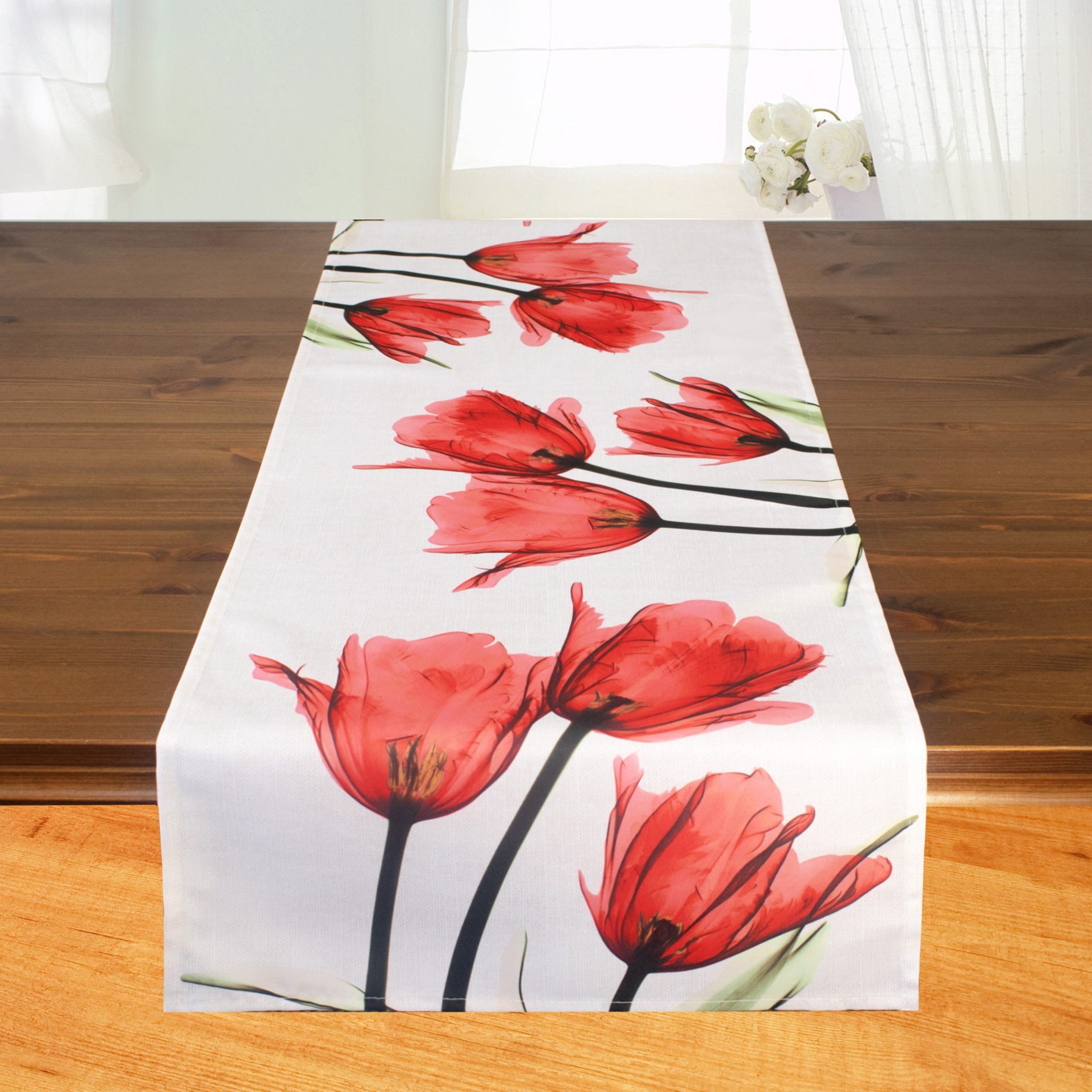 Delindo Lifestyle Tischläufer Tulpen, modern bedruckte günstig online kaufen