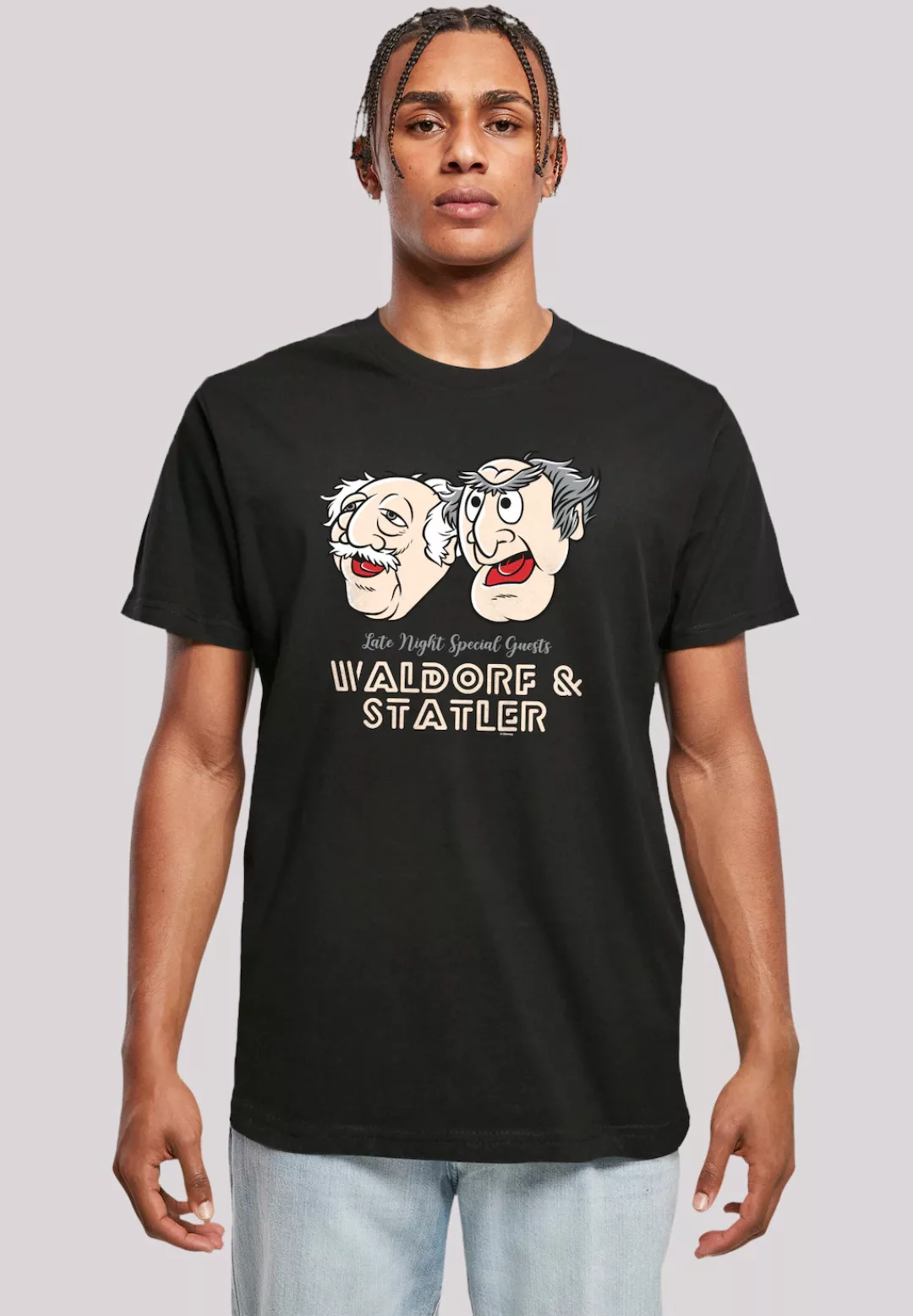 F4NT4STIC T-Shirt "Disney Muppets Late Night Waldorf & Statler", Premium Qu günstig online kaufen