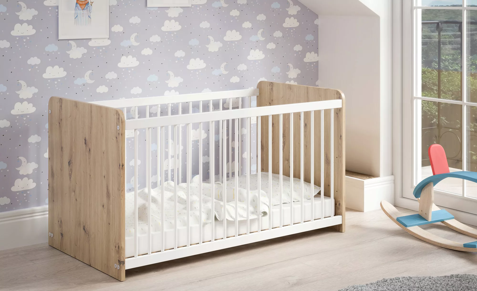 Kinderbett  Jamaro ¦ holzfarben ¦ Maße (cm): B: 75,8 H: 80,5 Baby > Babymöb günstig online kaufen