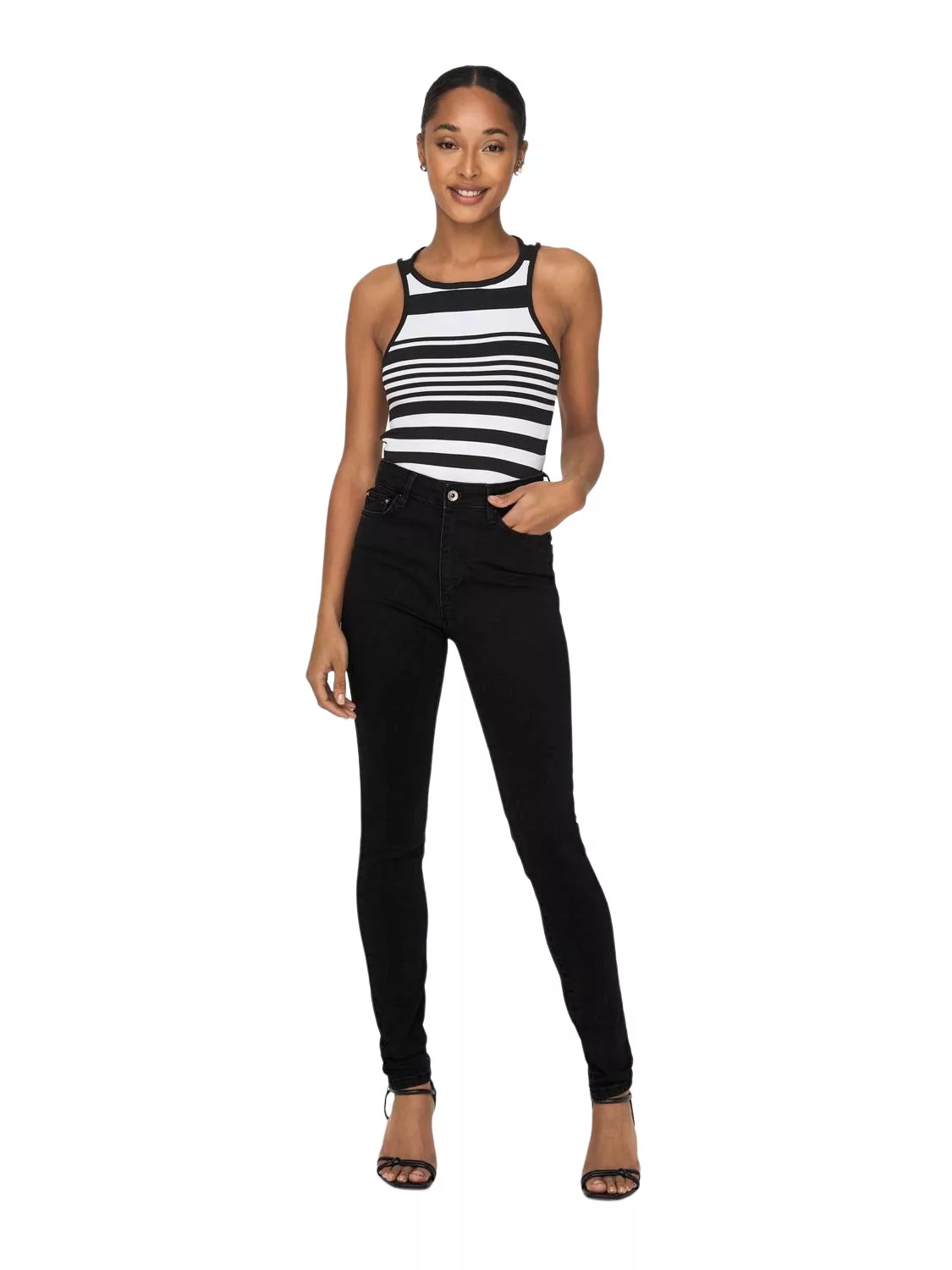 Only Damen Jeans ONLICONIC Skinny Fit - Schwarz - Black Denim W25-W33 Collm günstig online kaufen