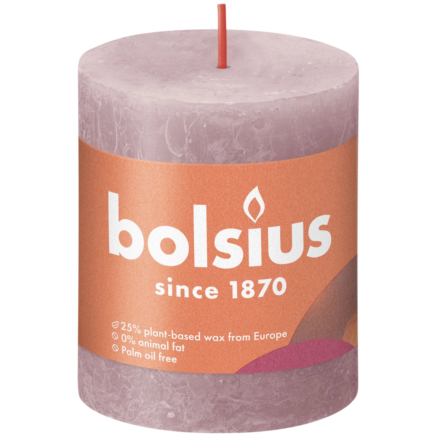 Bolsius Rustik-Kerze Shine 80/68 mm Eschenrose günstig online kaufen