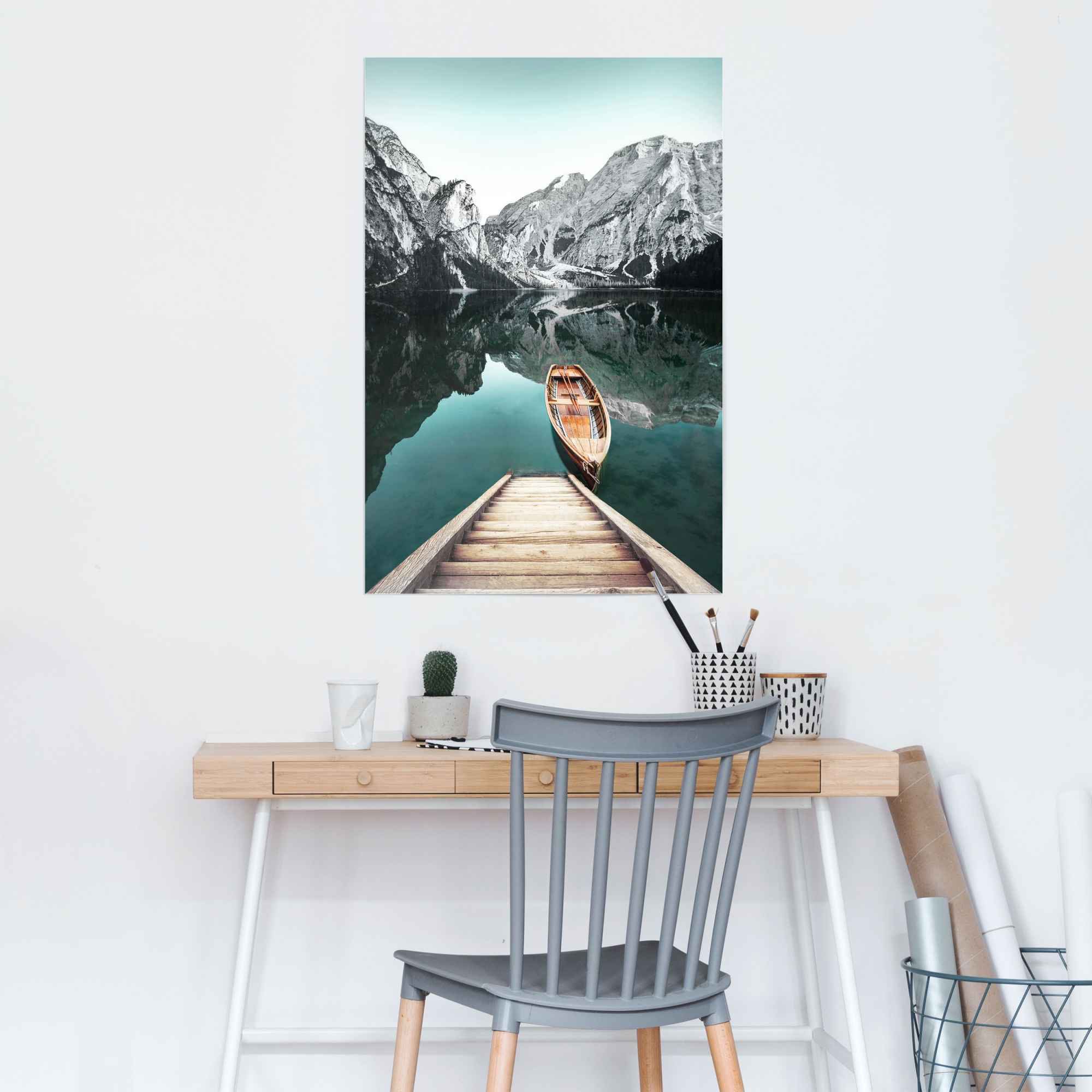 Reinders! Poster »Berg See Rocky Mountains - Glacier - Winter«, (1 St.) günstig online kaufen