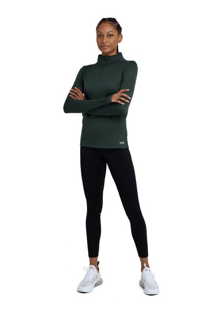 TCA Langarmshirt Damen Sport Shirt Langarm Laufshirt Fitness Yoga - Dunkelg günstig online kaufen