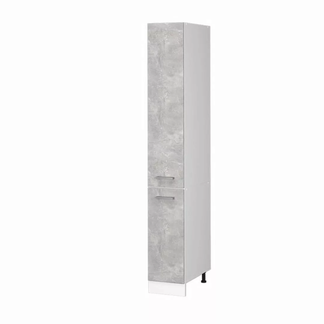 Vicco Apothekerschrank Küchenhochschrank R-Line 30 cm Weiß Beton günstig online kaufen