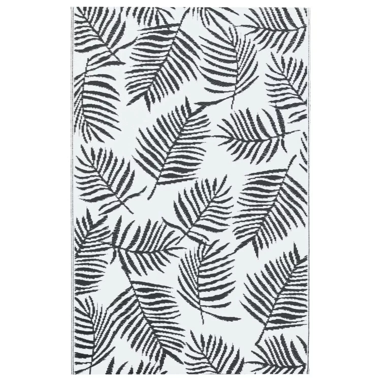 vidaXL Outdoorteppich Weiß Und Schwarz 190x290 Cm Pp 643947 günstig online kaufen