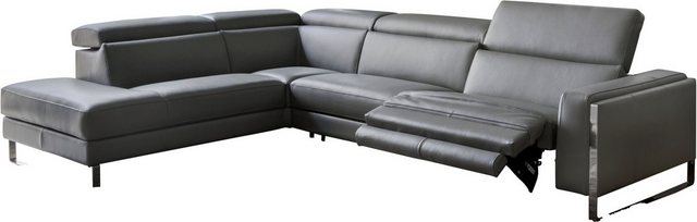 CALIA ITALIA Ecksofa Pier, in Leder, 290 cm Breite, mit elektrischer Relaxf günstig online kaufen