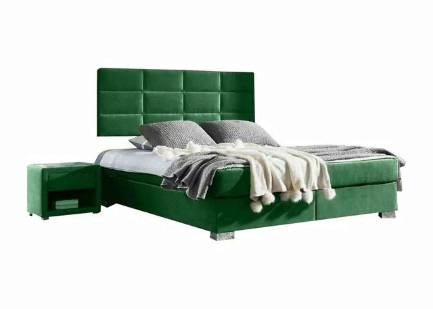 JVmoebel Bett, Boxspring Schlafzimmer Luxus Bett Betten Doppel Möbel Stoff günstig online kaufen