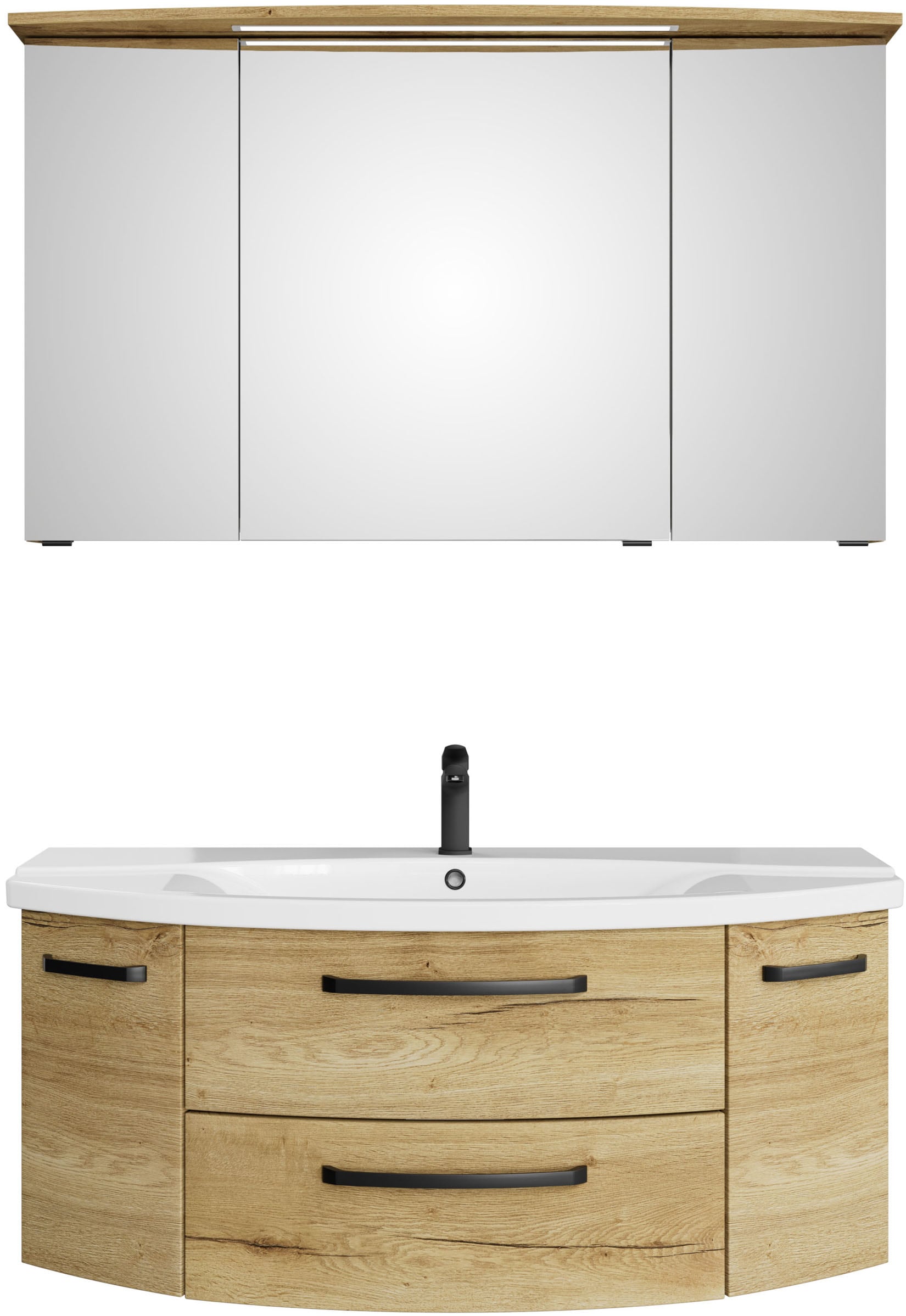 Saphir Badmöbel-Set Serie 4010 2-teilig Keramik-Waschtisch günstig online kaufen
