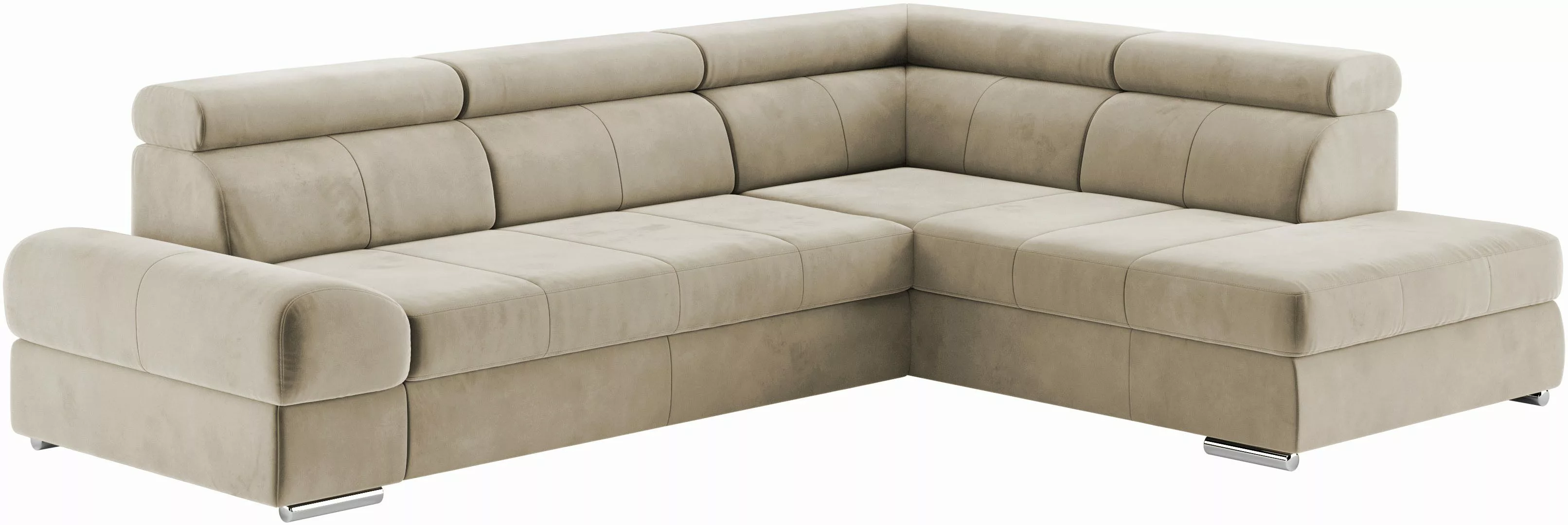 sit&more Ecksofa "Broadway L-Form", mit verstellbaren Kopfteilen, wahlweise günstig online kaufen