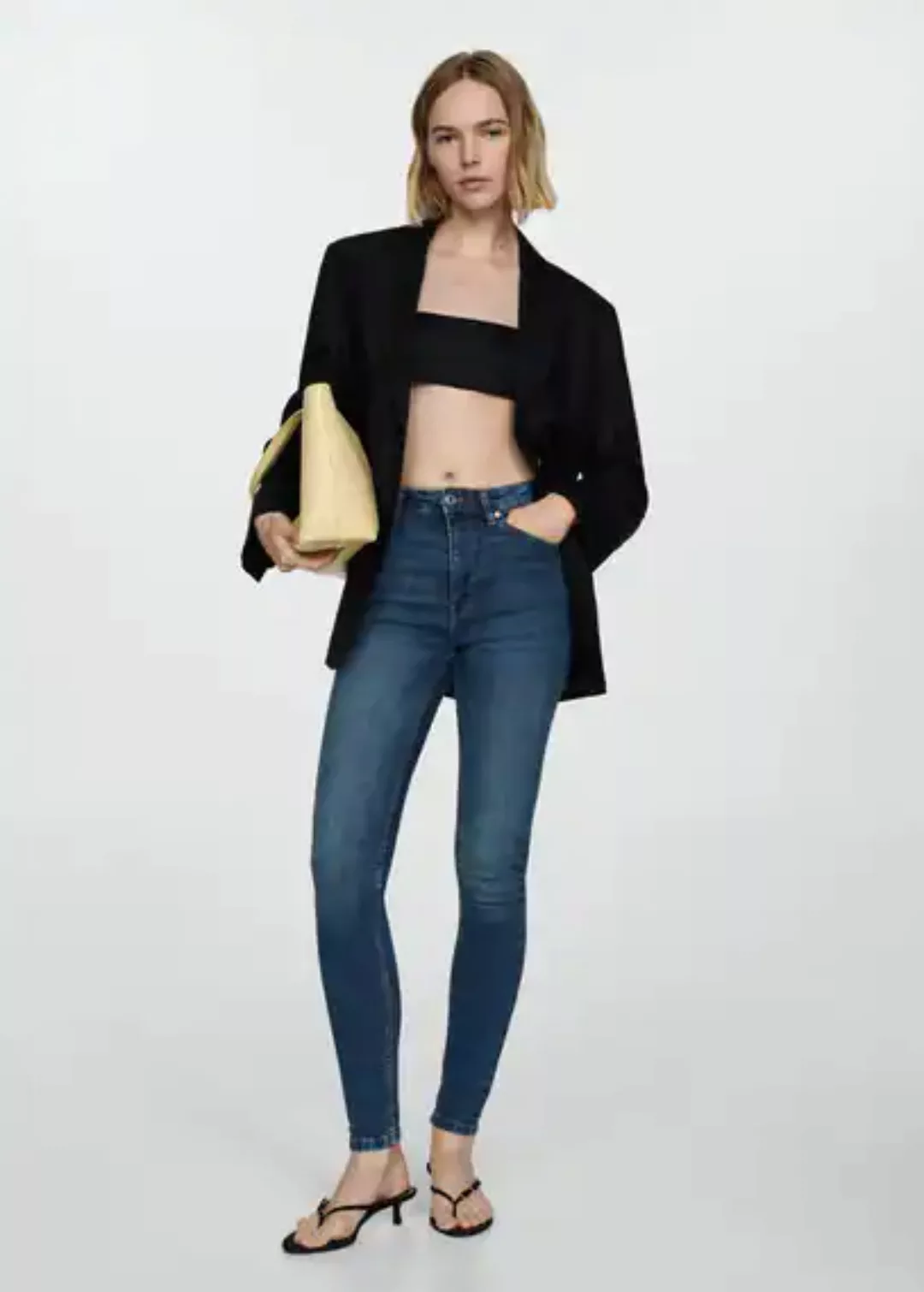 Skinny Jeans mit hohem Bund günstig online kaufen