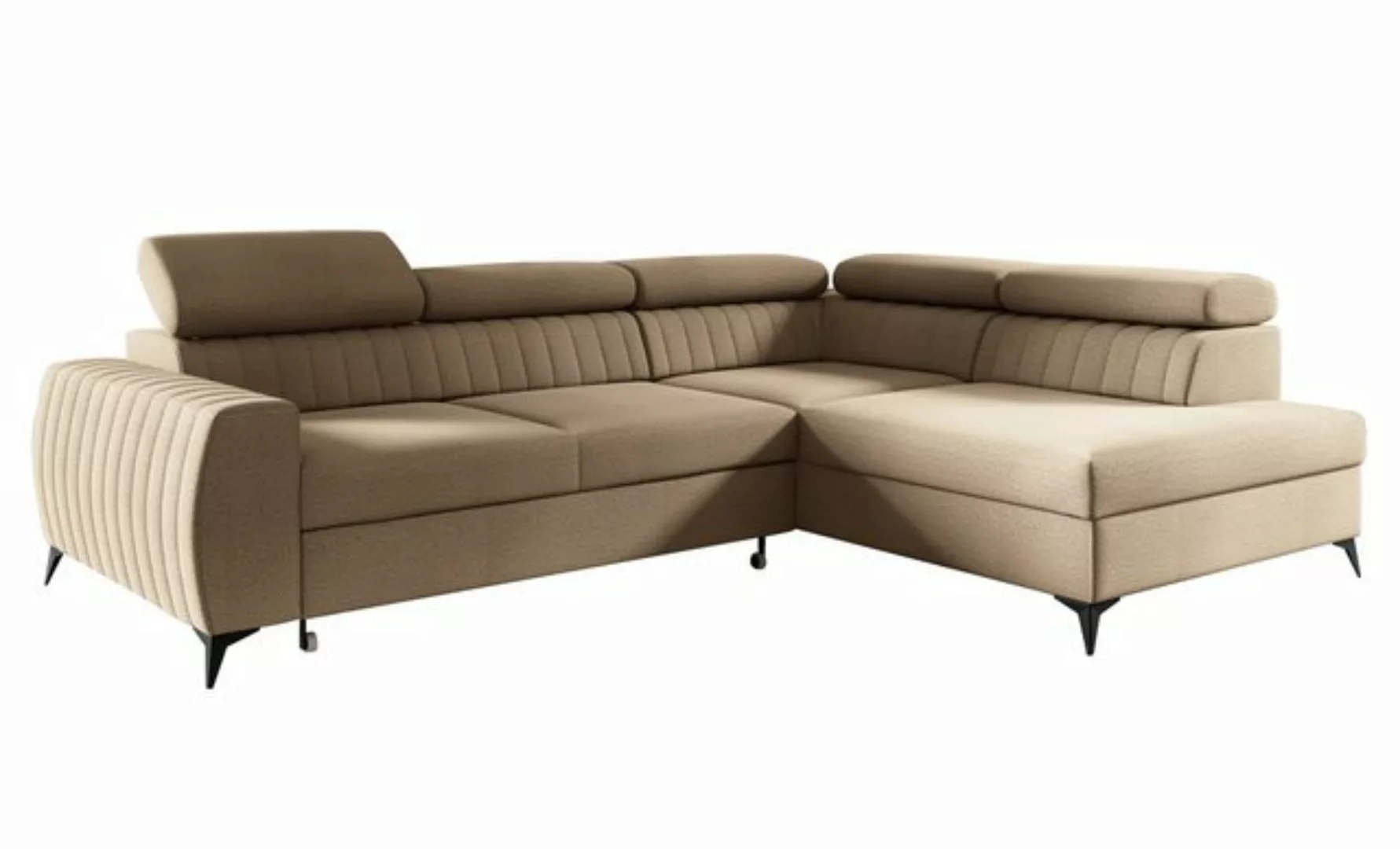 Furnix Sofa Ecksofa MEGGIE Polstercouch mit Schlaffunktion Bettkasten Auswa günstig online kaufen