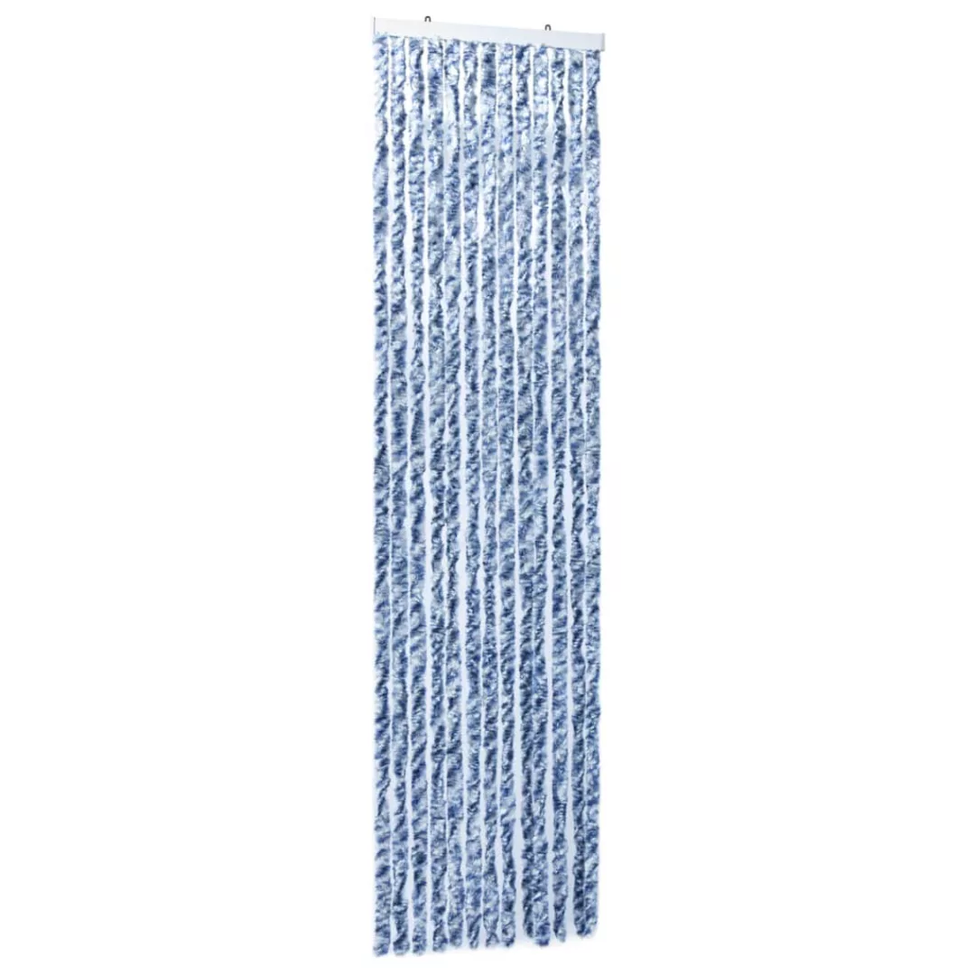 Insektenschutz-vorhang Blau, Weiß Und Silbern 56x185cm Chenille günstig online kaufen