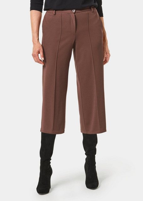 GOLDNER Stoffhose Bequeme Culotte mit streckender Biese günstig online kaufen