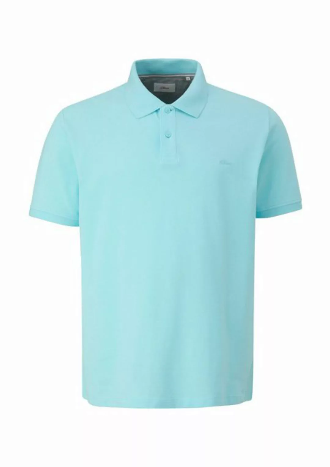 s.Oliver Kurzarmshirt Poloshirt aus Baumwollpiqué Stickerei günstig online kaufen