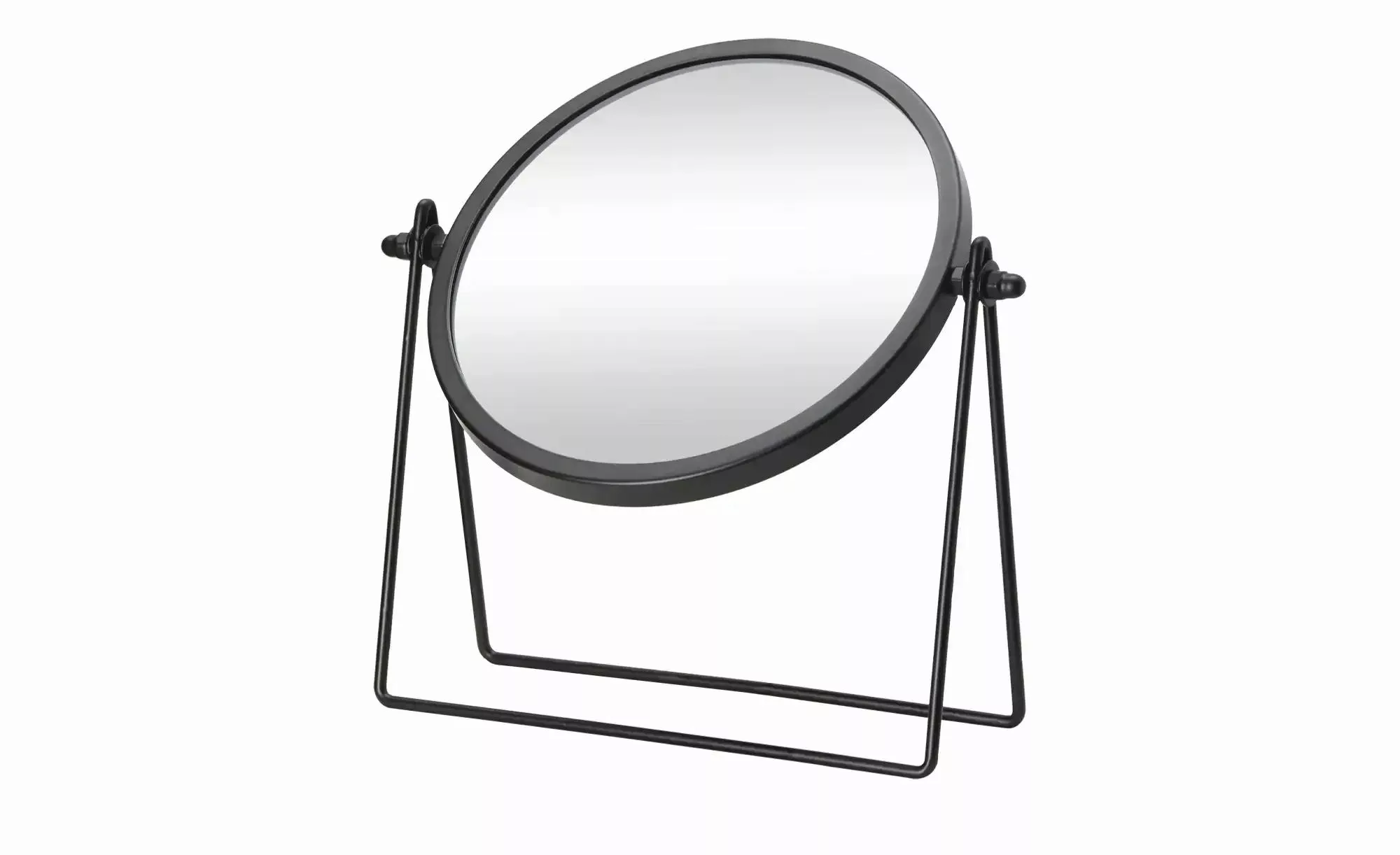 Spiegel auf Metallgestell   ¦ schwarz ¦ Glas,Metall ¦ Maße (cm): B: 5 H: 21 günstig online kaufen