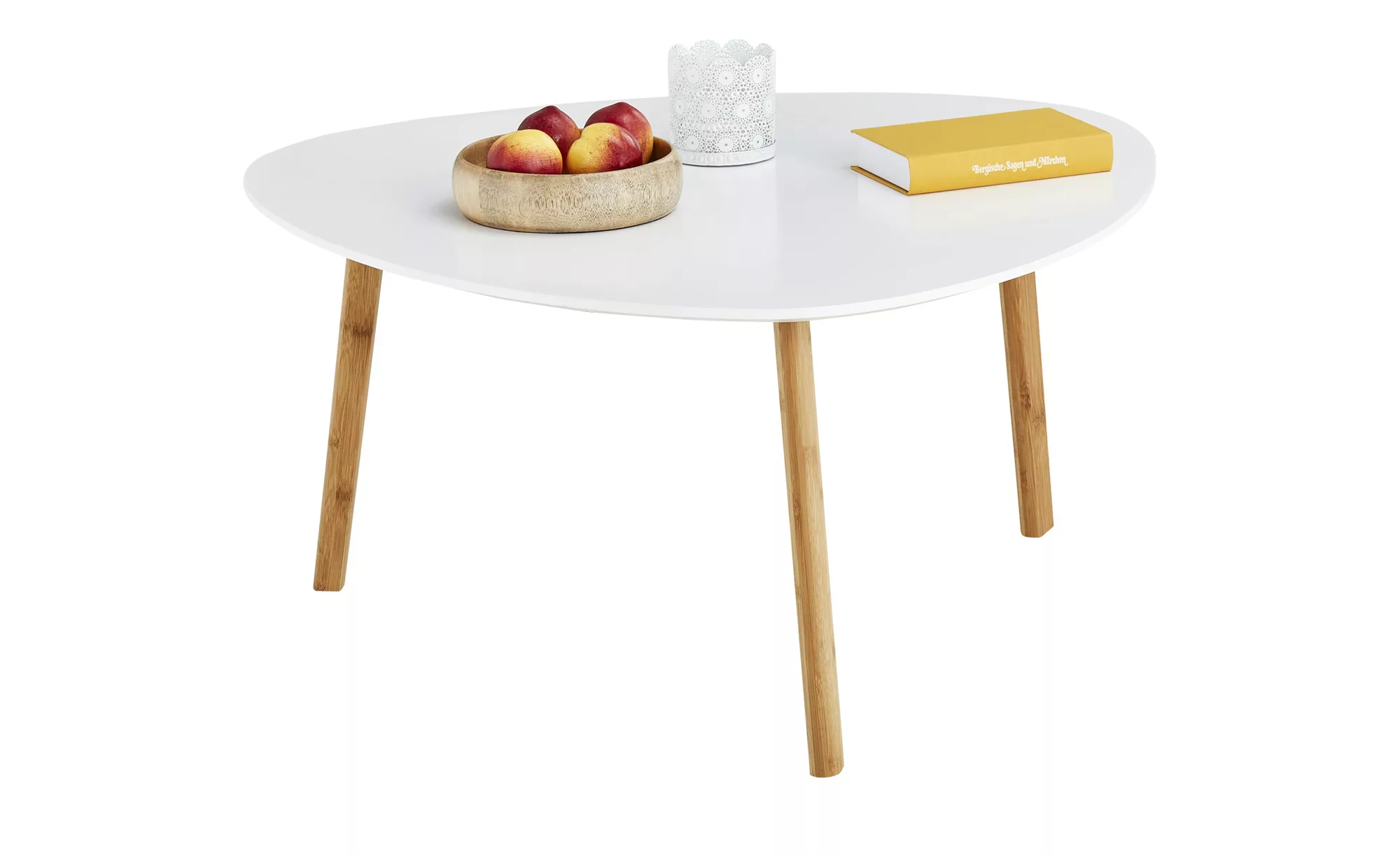 Couchtisch  Bamboo ¦ weiß ¦ Maße (cm): B: 80 H: 40 Tische > Couchtische > C günstig online kaufen