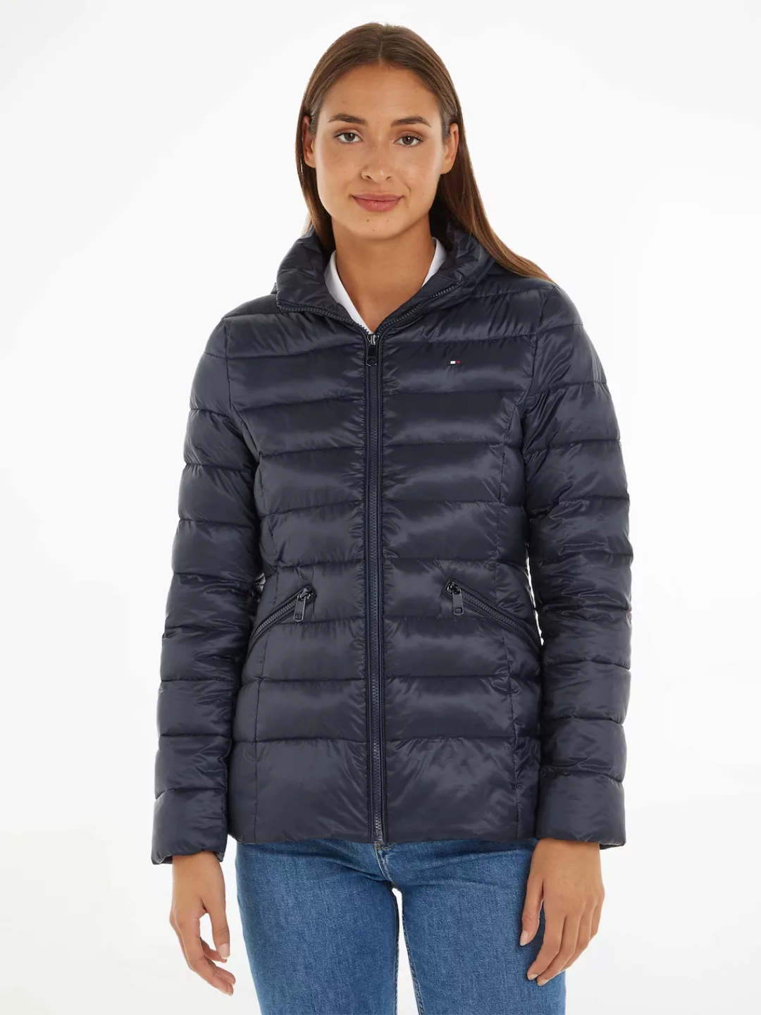 Tommy Hilfiger Steppjacke "MW PADDED GLOBAL STRIPE JACKET", mit Kapuze günstig online kaufen