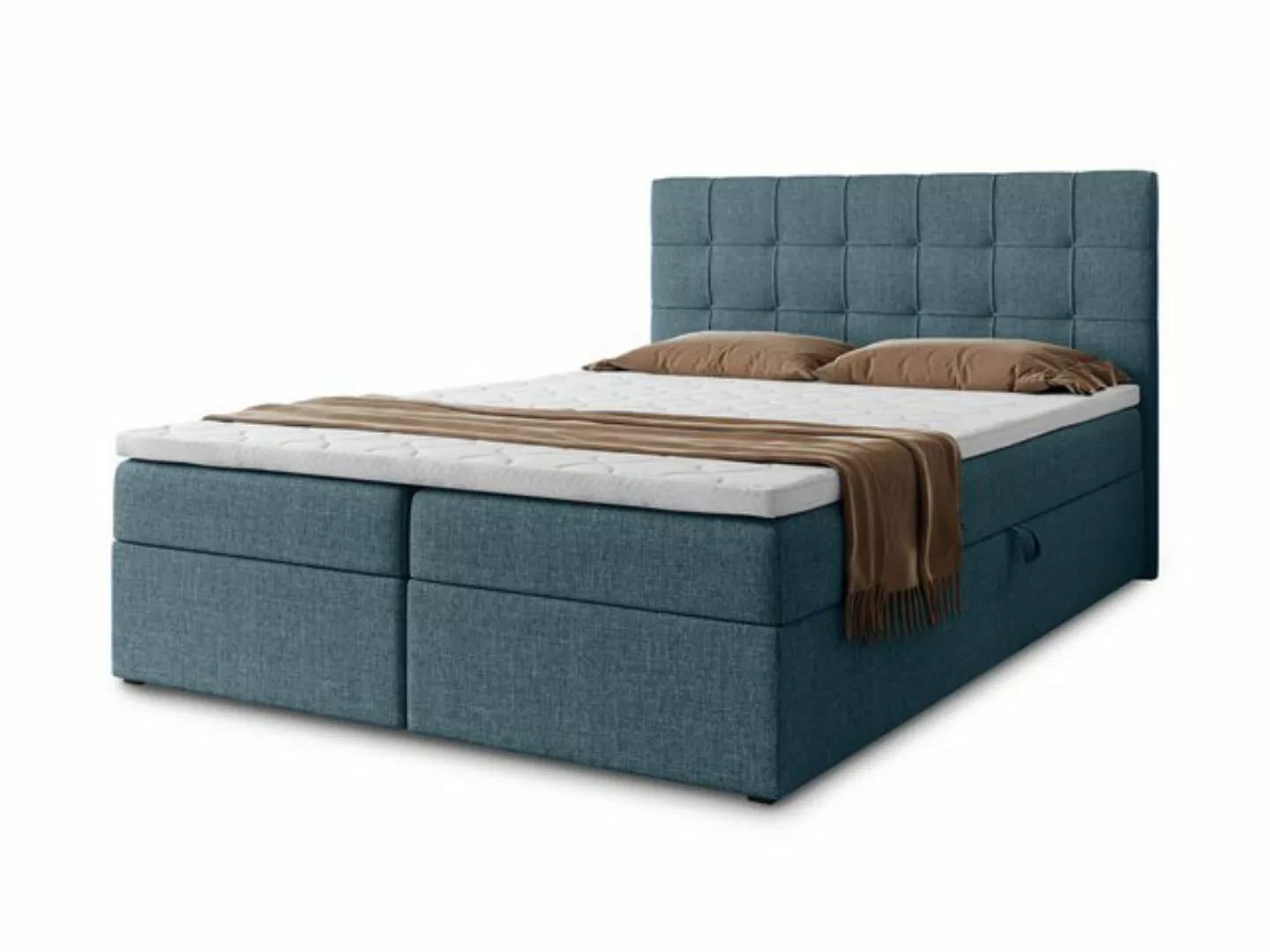 Beautysofa Boxspringbett Topiq II B: 140, 160, 180 cm, mit 2x Bettkästen, ( günstig online kaufen