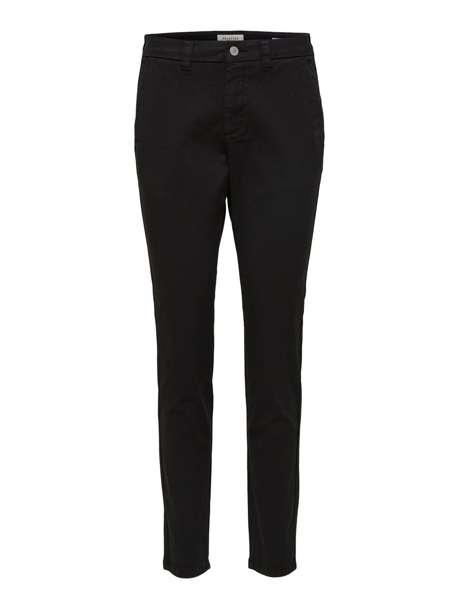 Selected Miley Mid Waist Chino Hose 38 Black günstig online kaufen