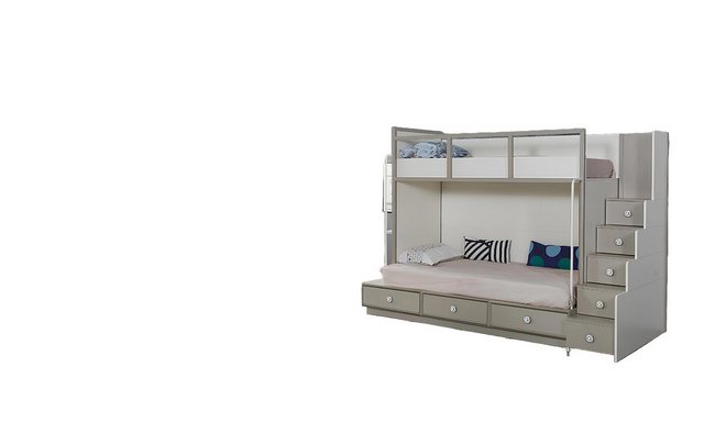 Xlmoebel Bett Möbel-Set für das Kinder- oder Schlafzimmer aus Holz mit Etag günstig online kaufen