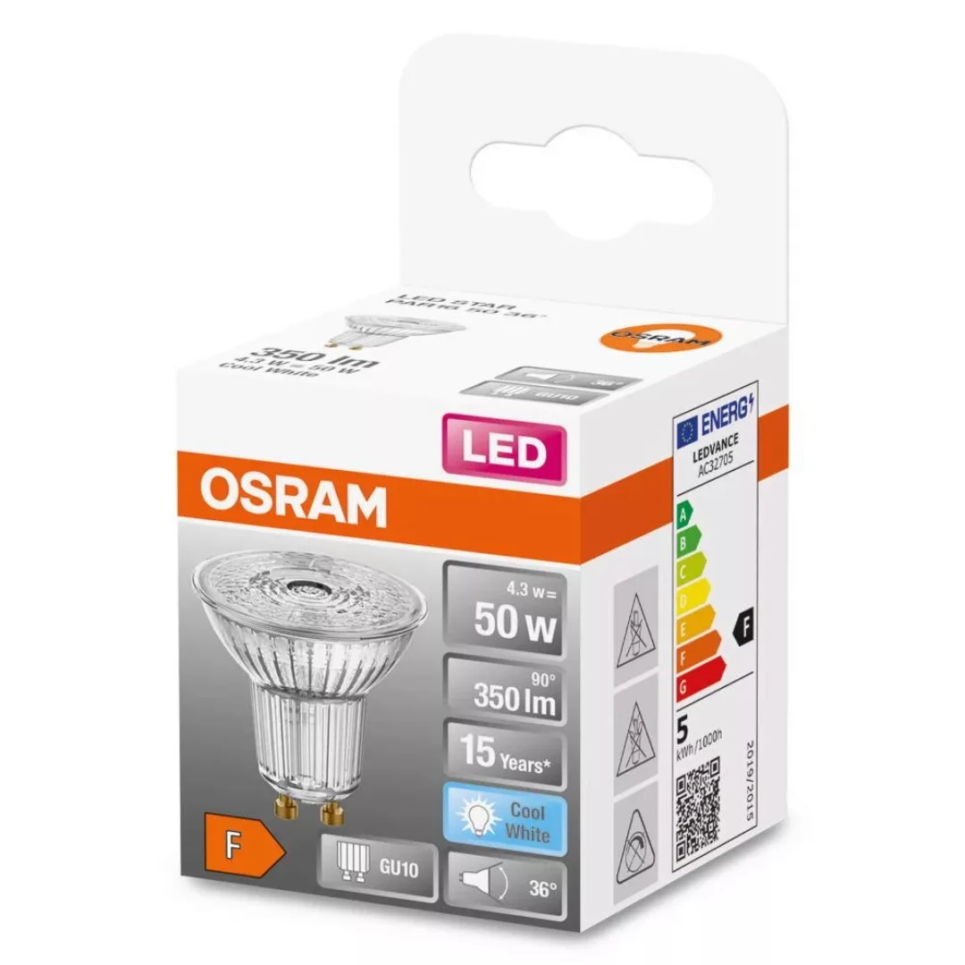 Osram LED-Leuchtmittel GU10 4,3 W Neutralweiß 350 lm EEK: F 5,2 x 5 cm (H x günstig online kaufen