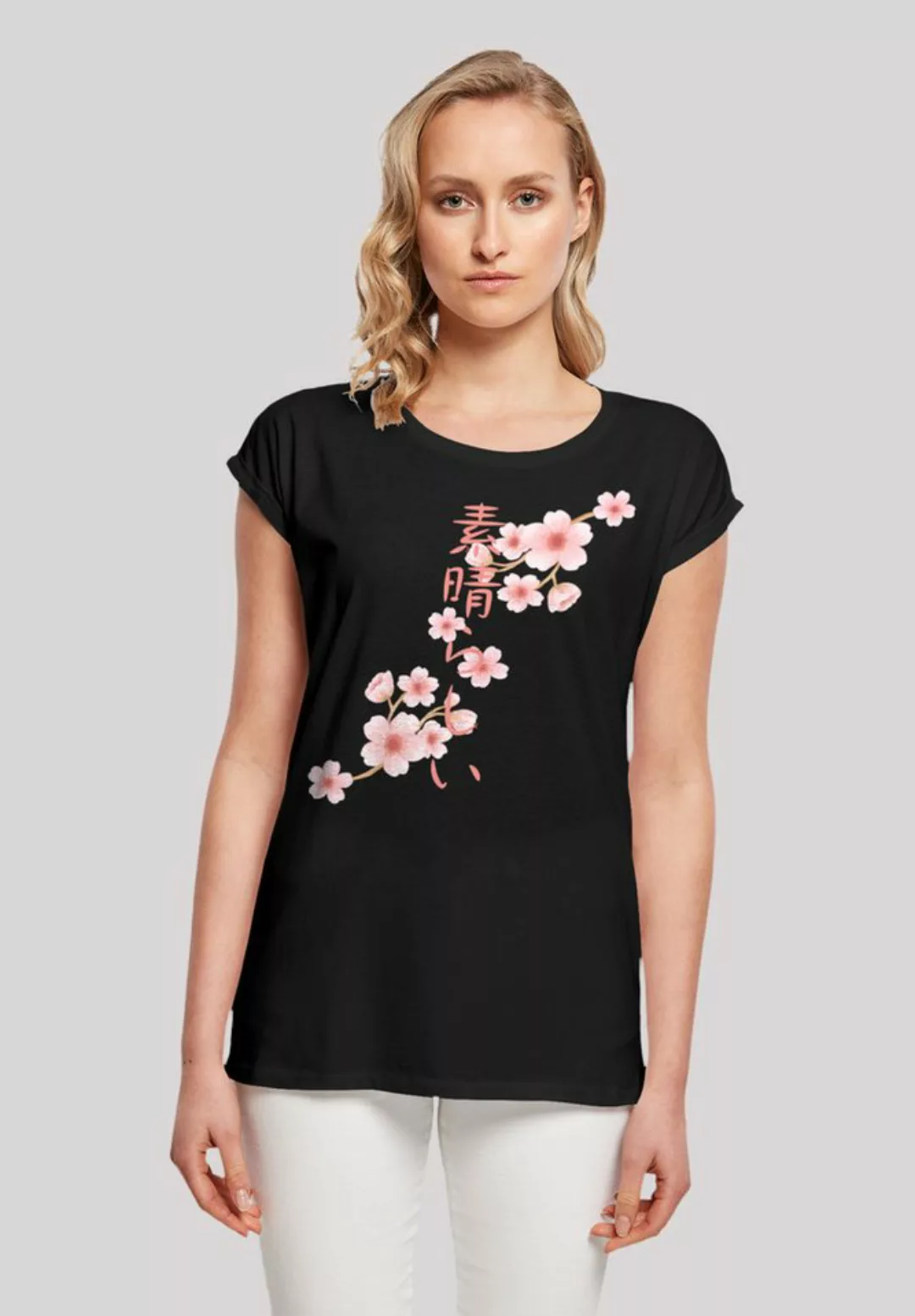 F4NT4STIC T-Shirt Kirschblüten Asien Print günstig online kaufen