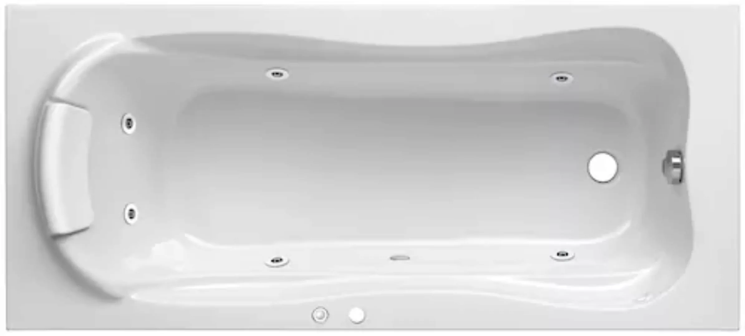 OTTOFOND Whirlpool-Badewanne »Jamaica«, (Komplett-Set), Typ 1, 170x80 cm günstig online kaufen