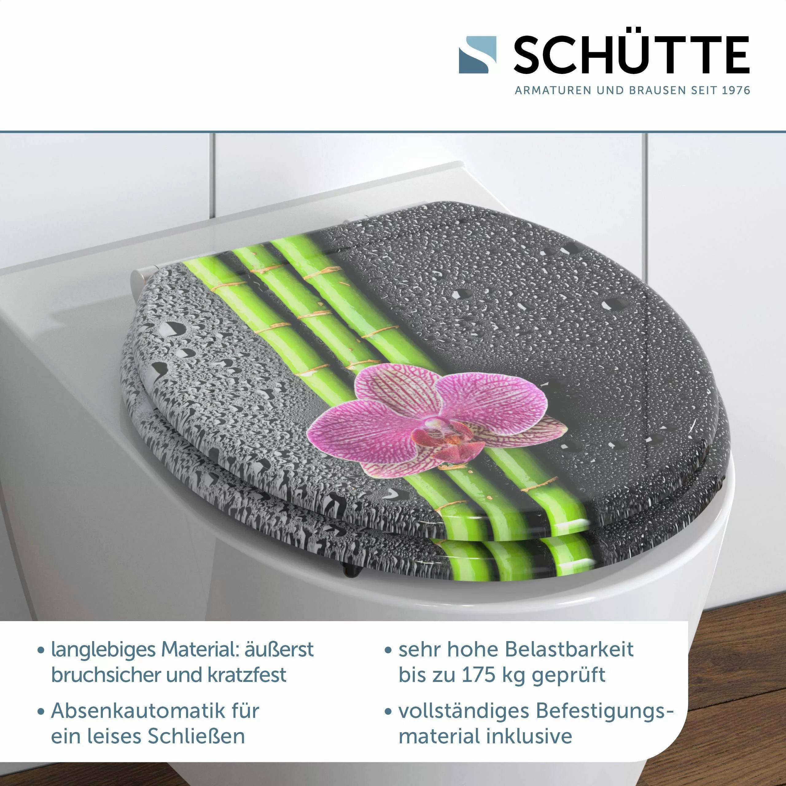 Schütte WC-Sitz "Asia", High Gloss mit MDF Holzkern, mit Absenkautomatik günstig online kaufen