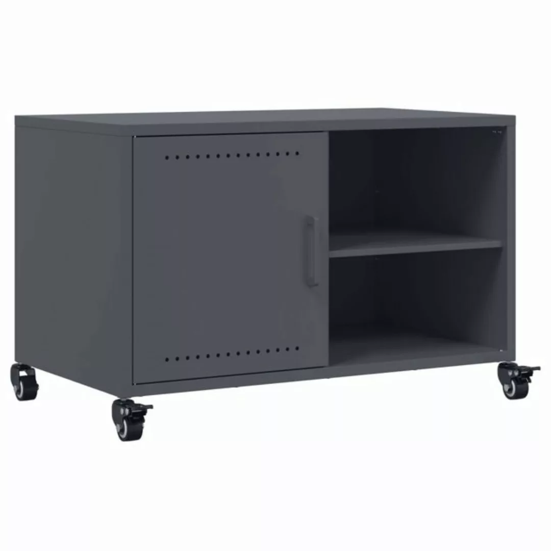 vidaXL TV-Schrank TV-Schrank Anthrazit 68x39x43,5 cm Kaltgewalzter Stahl (1 günstig online kaufen