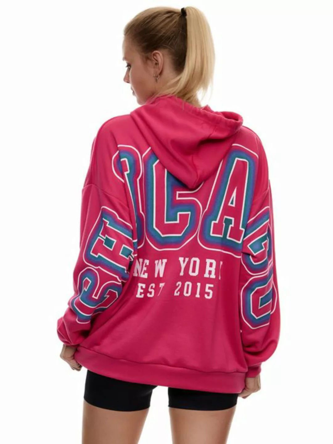 Worldclassca Hoodie Worldclassca Oversized CHICAGO Hoodie Kapuzenpullover S günstig online kaufen