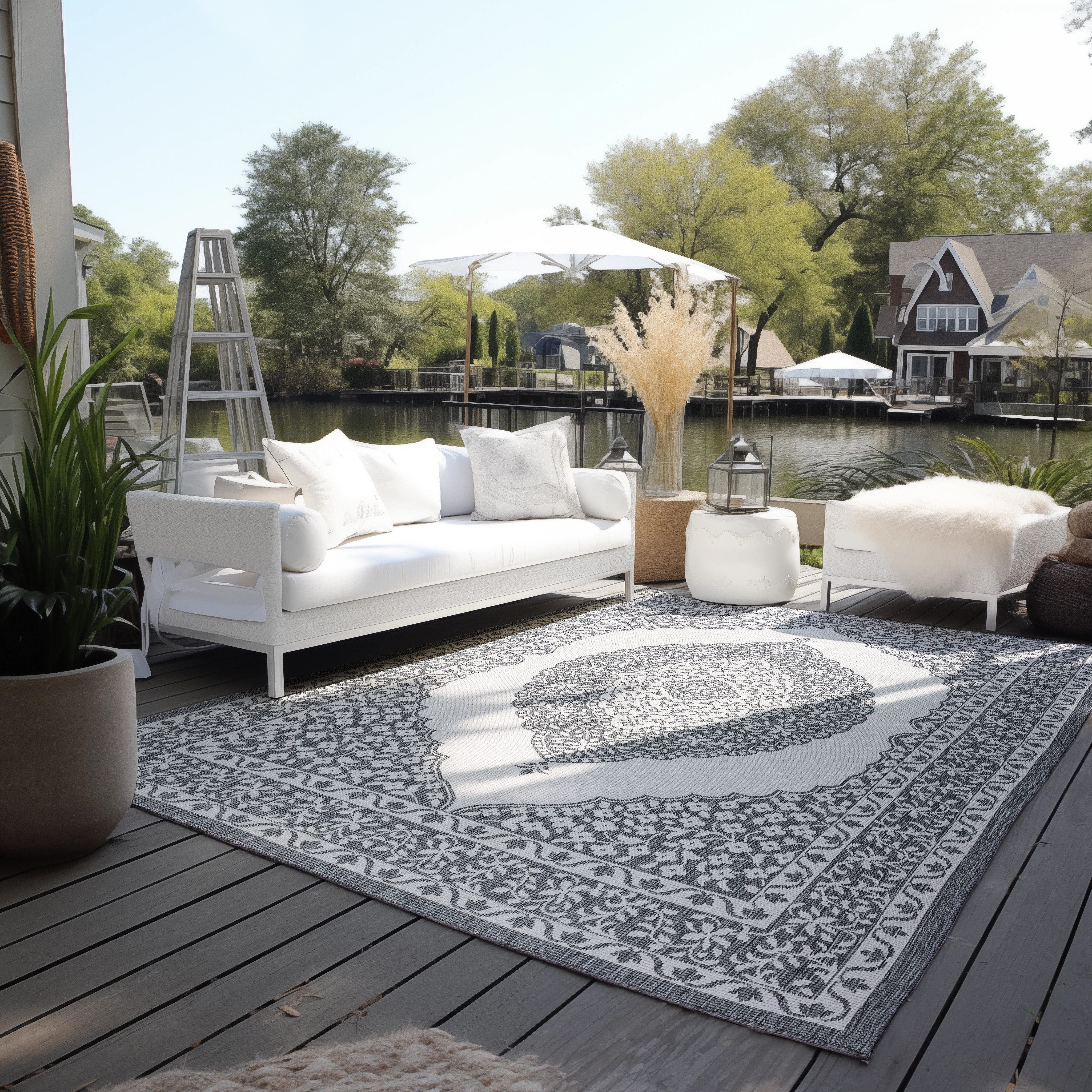 ELLE DECORATION Teppich »Meekly Wendeteppich«, rechteckig, 5 mm Höhe, Flach günstig online kaufen