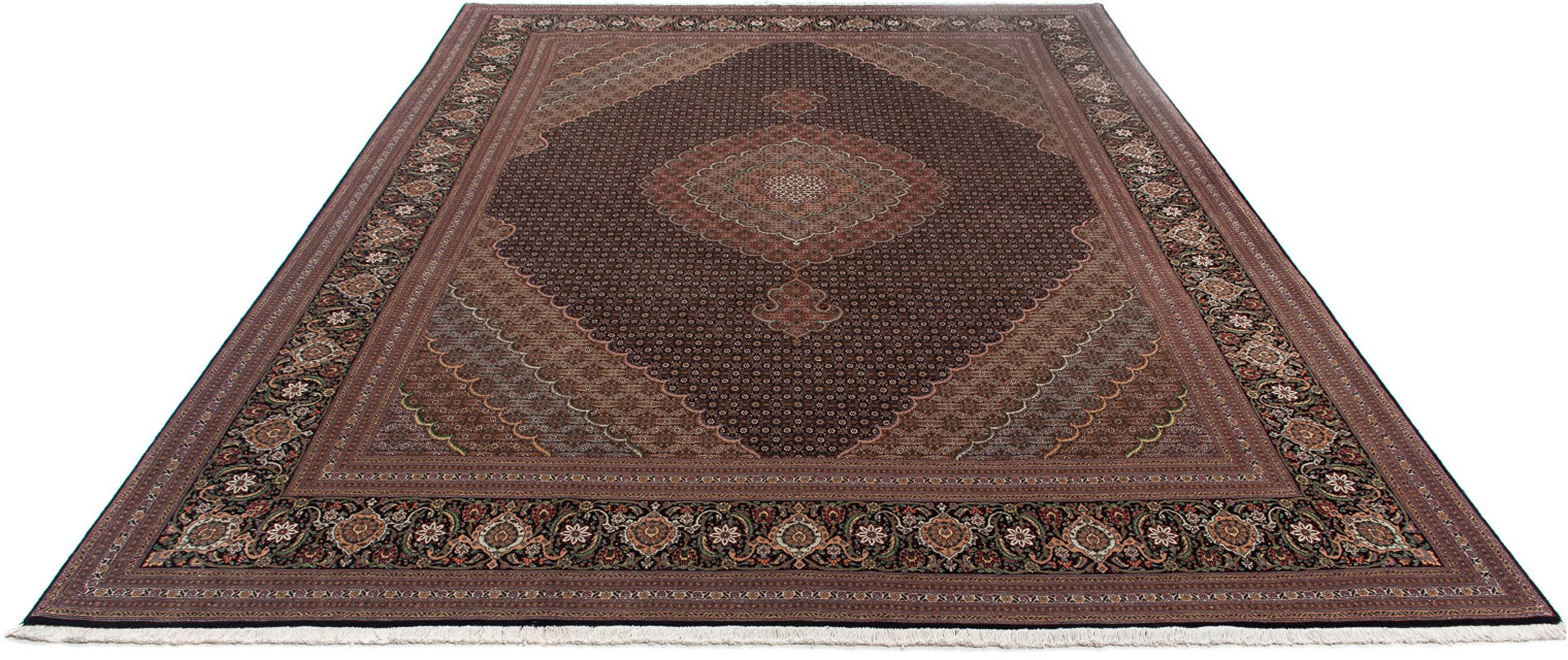 morgenland Orientteppich »Perser - Täbriz - 370 x 256 cm - braun«, rechteck günstig online kaufen
