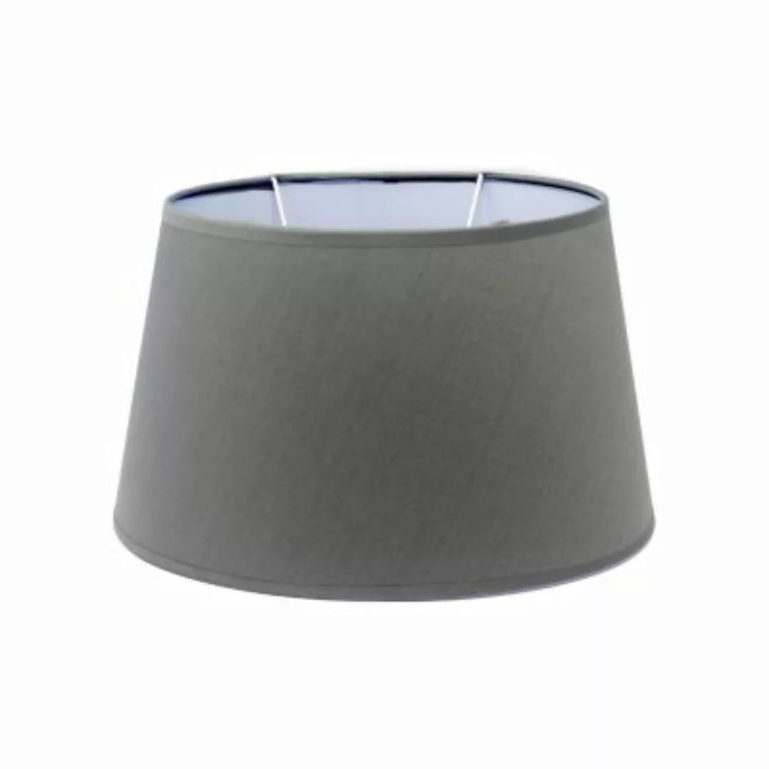 B & S Lampenschirm kleinStoff E14 / E27 Fassung Grau oval H 15 cm grau günstig online kaufen