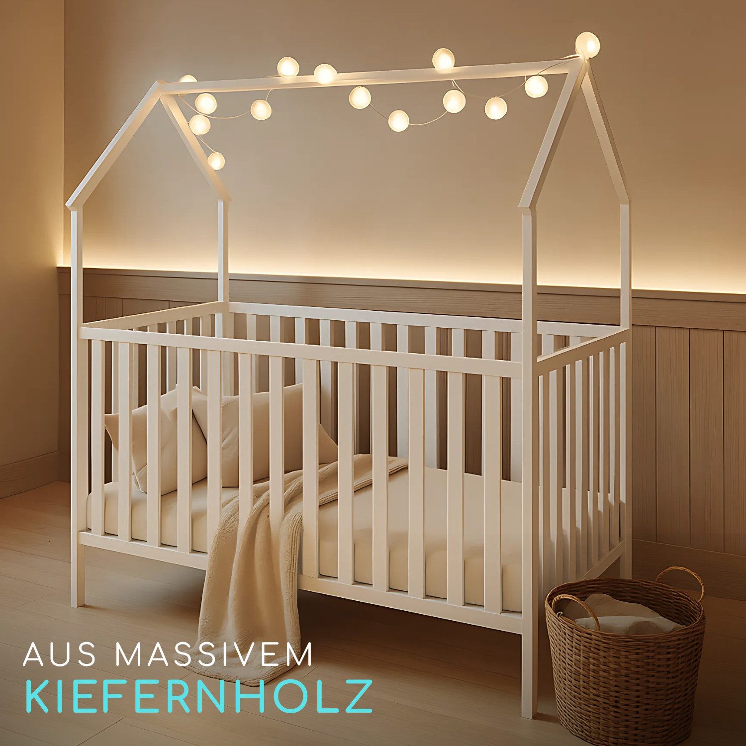 Alavya Home® Babybett ELLA 70x140 cm günstig online kaufen