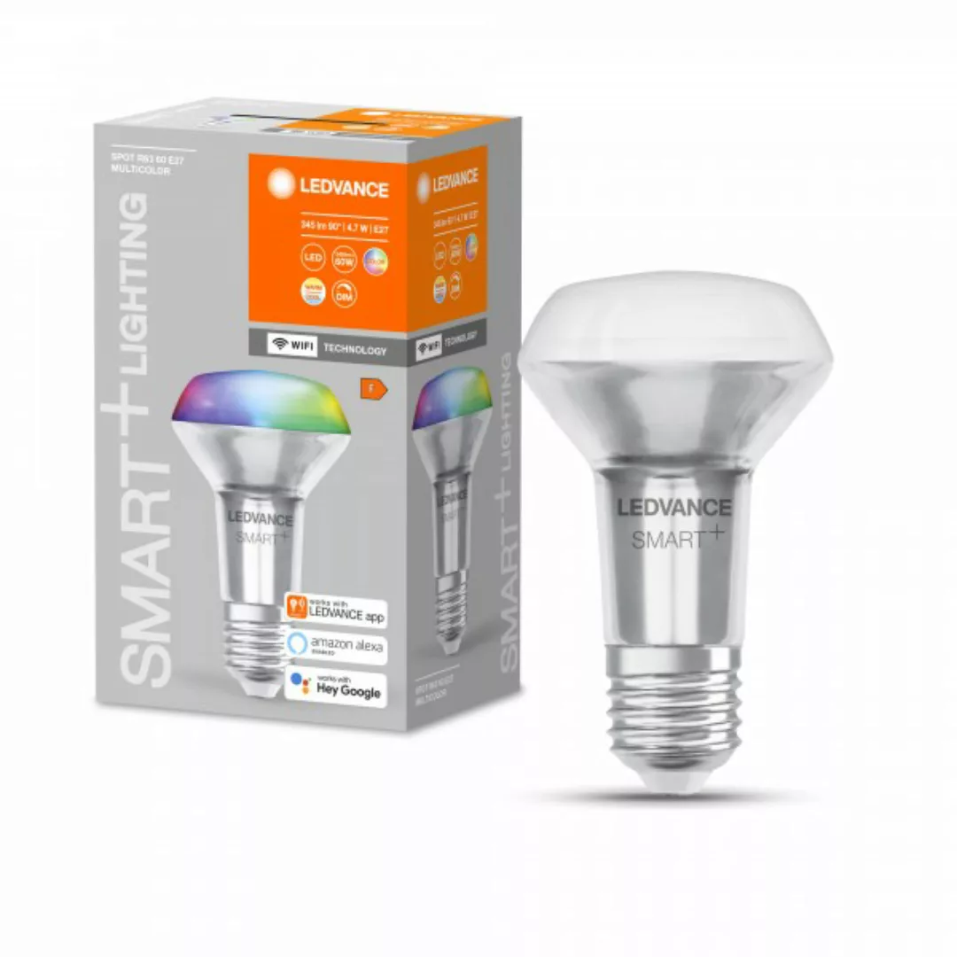 LEDVANCE SMART+ LED R105 60 (45°) BOX DIM RGBW WiFi Klar E27 Spot günstig online kaufen