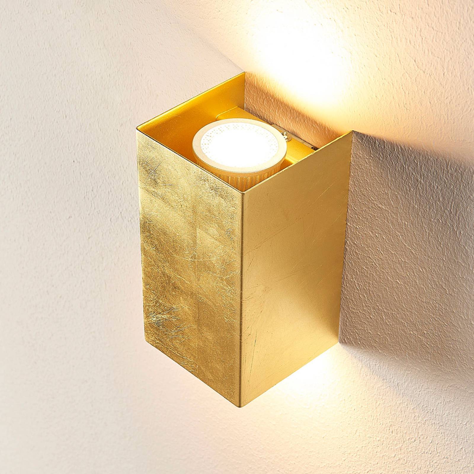 Goldfarbene Wandlampe Tabita aus Metall, 2-fl. günstig online kaufen