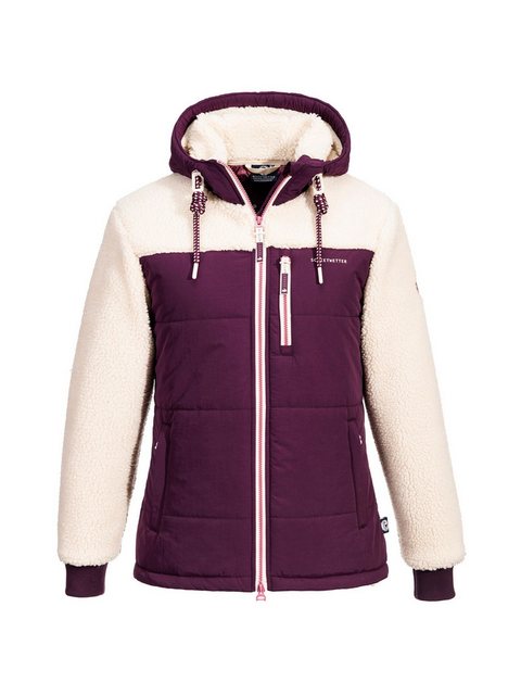 Schietwetter Kapuzenfleecejacke Damen Hybridjacke "Sturmfrei Lara günstig online kaufen