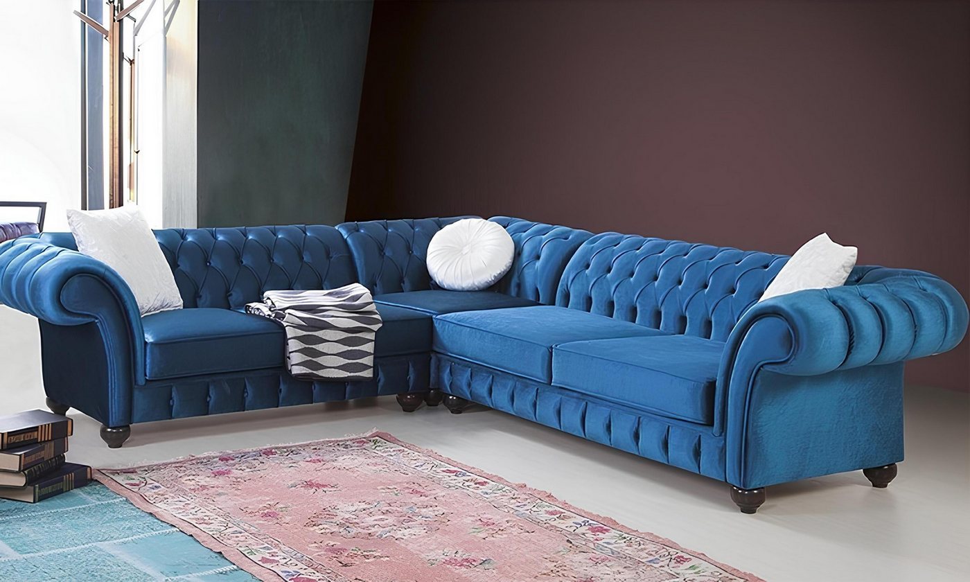 Xlmoebel Ecksofa Chesterfield Eckcouch Ledersofa Polsterecke Design #329, H günstig online kaufen