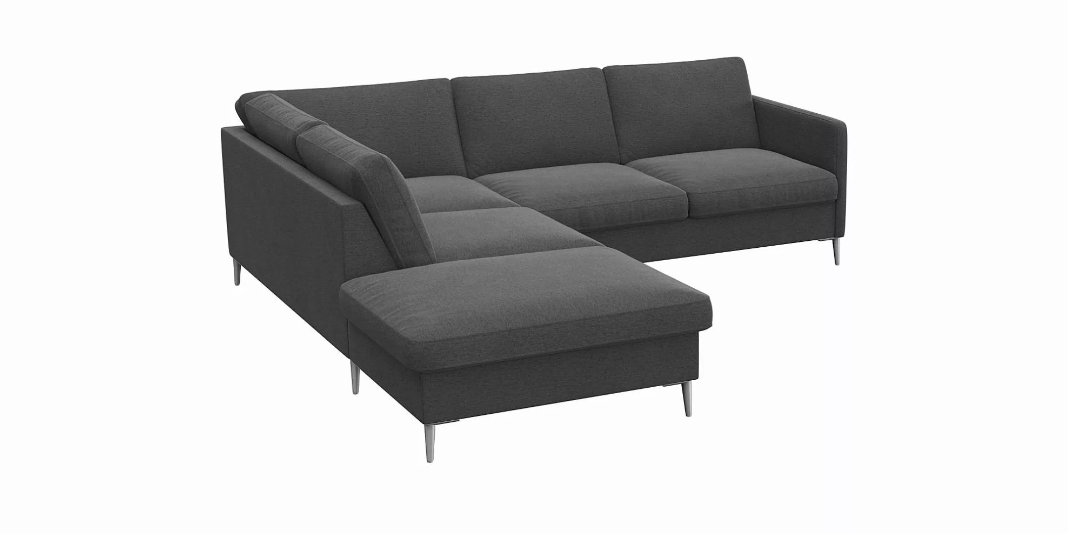 FLEXLUX Ecksofa "Fiore, L-Form", schmale Armlehnen, Kaltschaum im Sitz, Füß günstig online kaufen