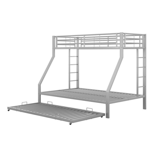 OKWISH Etagenbett Metallbett mit ausziehbarem Bett 90(140)x200cm (mit auszi günstig online kaufen