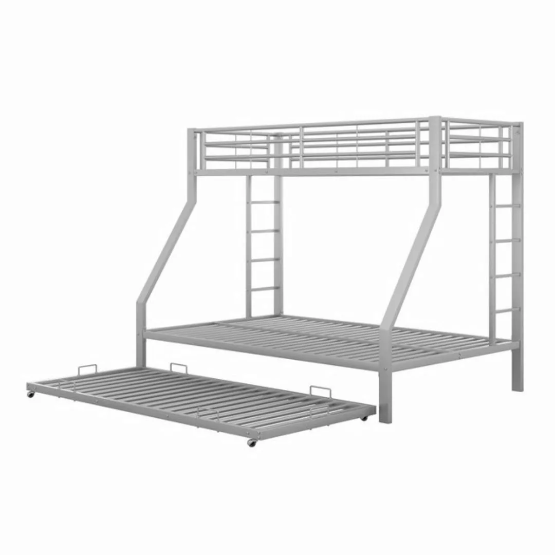 OKWISH Etagenbett Metallbett mit ausziehbarem Bett 90(140)x200cm (mit auszi günstig online kaufen