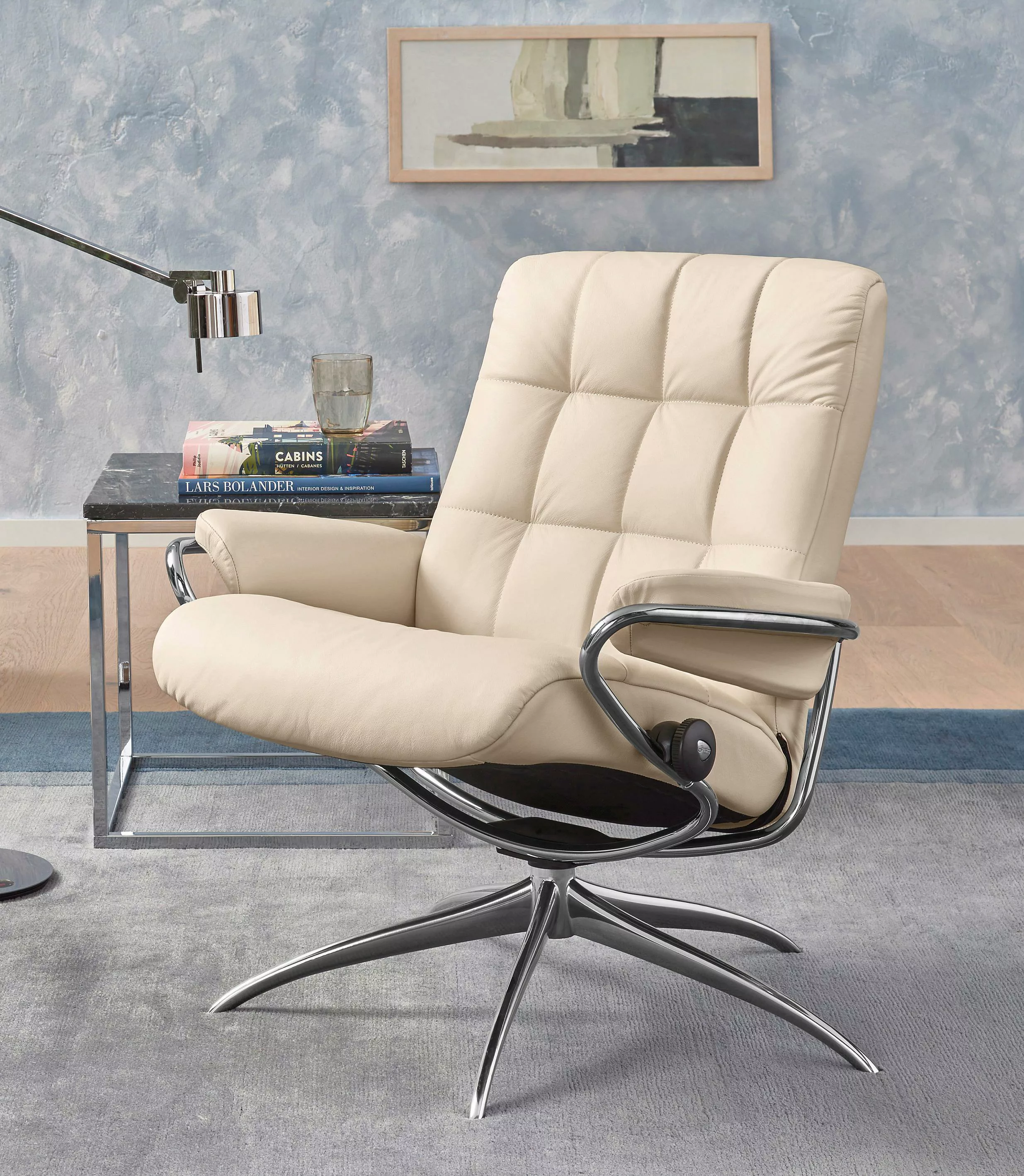 Stressless Relaxsessel "London", Low Back, mit Star Base, Gestell Chrom günstig online kaufen