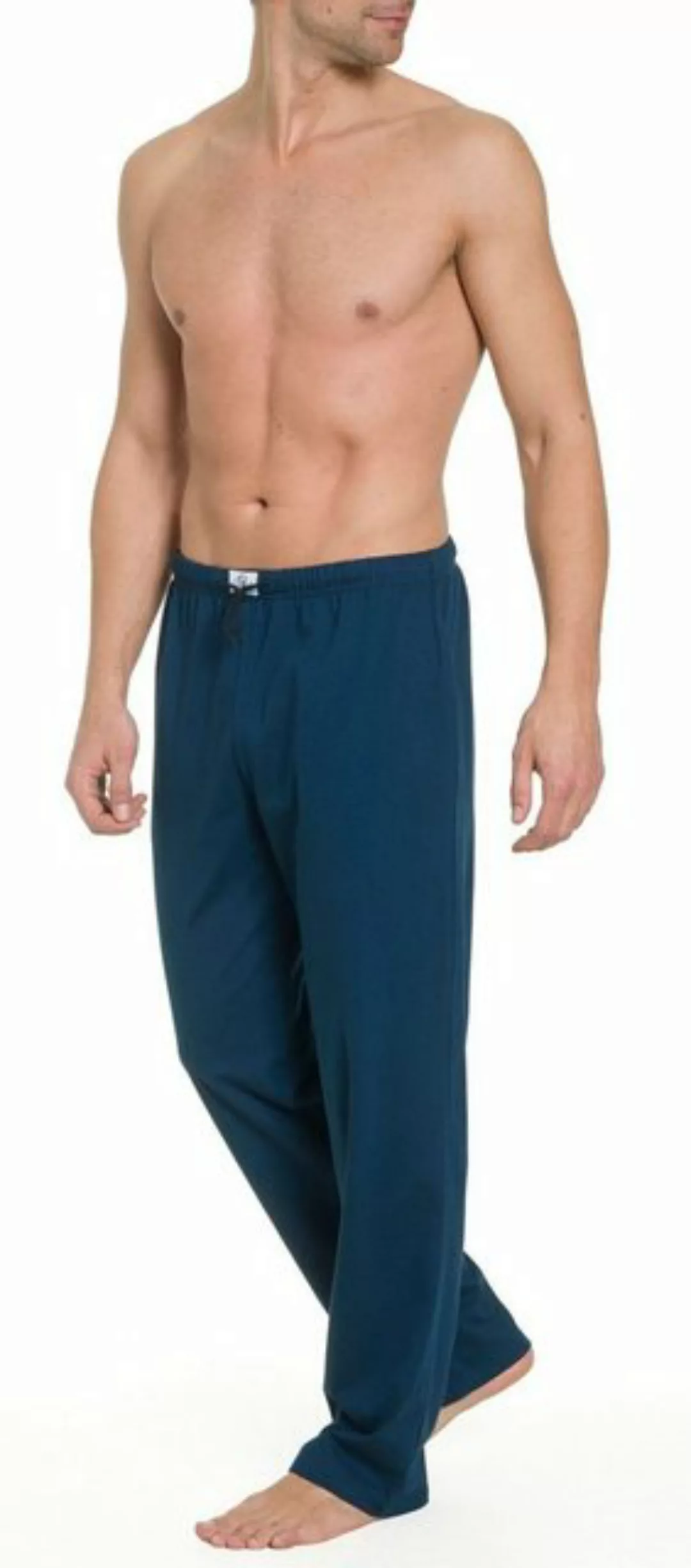 HAASIS Bodywear 1919 Pyjamahose Herren Jerseyhose 77113873-navy (1-tlg) Opt günstig online kaufen