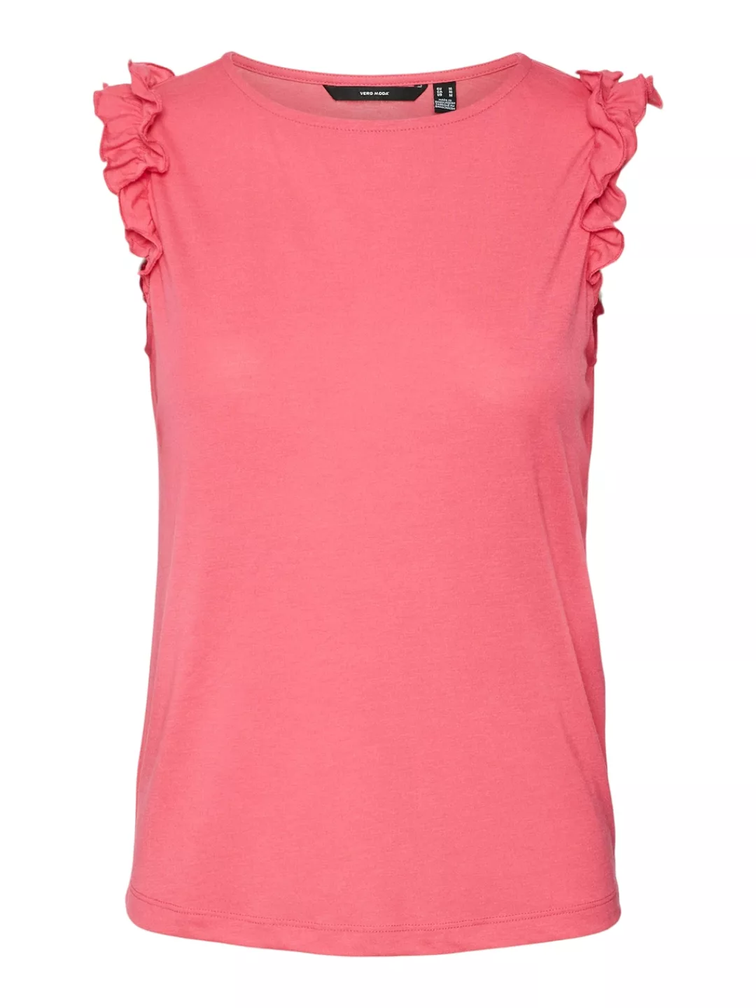 Vero Moda Rundhalsshirt "VMSPICY SL FRILL TOP JRS" günstig online kaufen