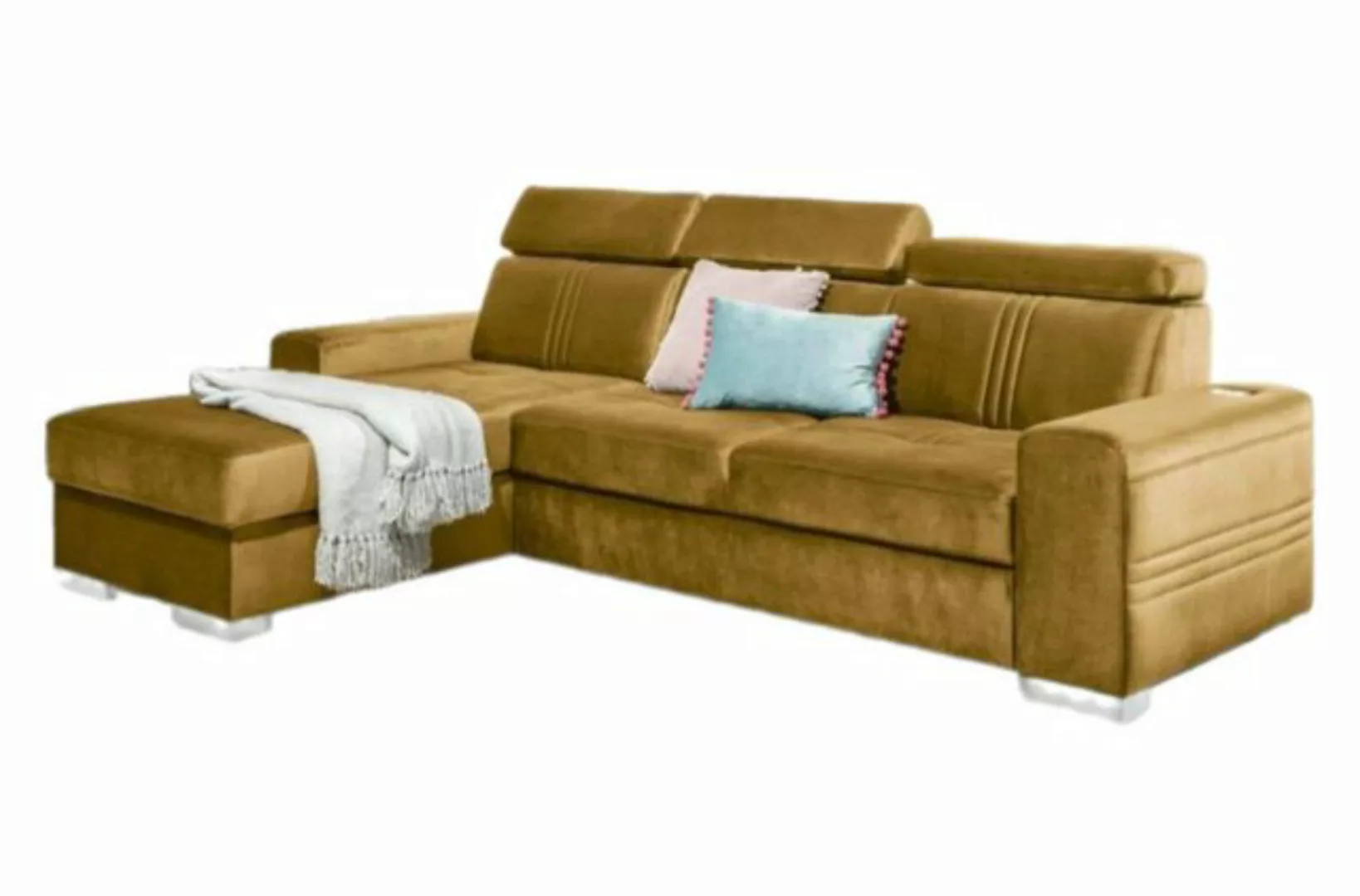 Luxusbetten24 Schlafsofa Designer Sofa Leandro Mini, mit USB, Schlaf- und K günstig online kaufen