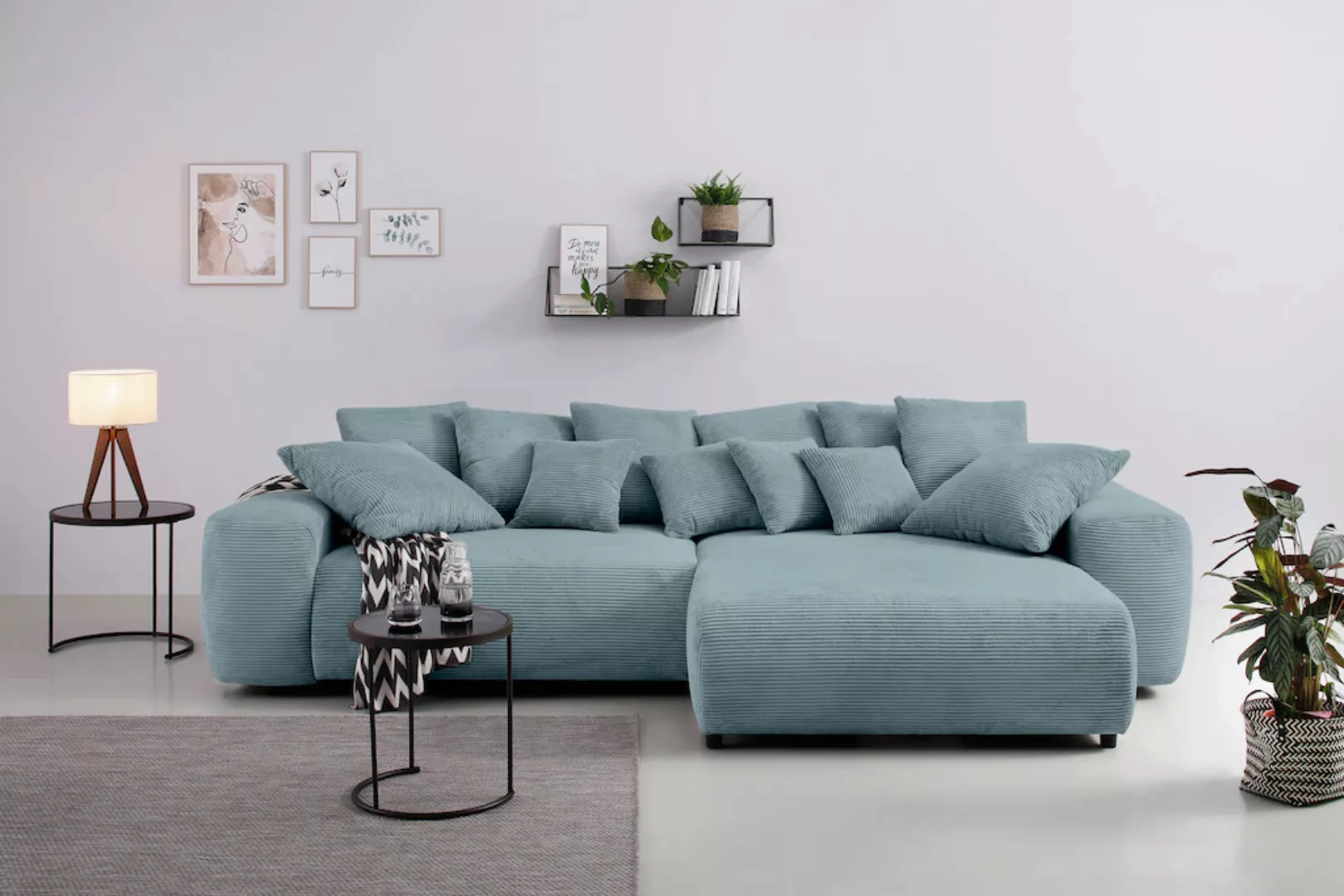 Home affaire Ecksofa "Sundance II, L-Form", mit DuraSpring-Taschenfederkern günstig online kaufen