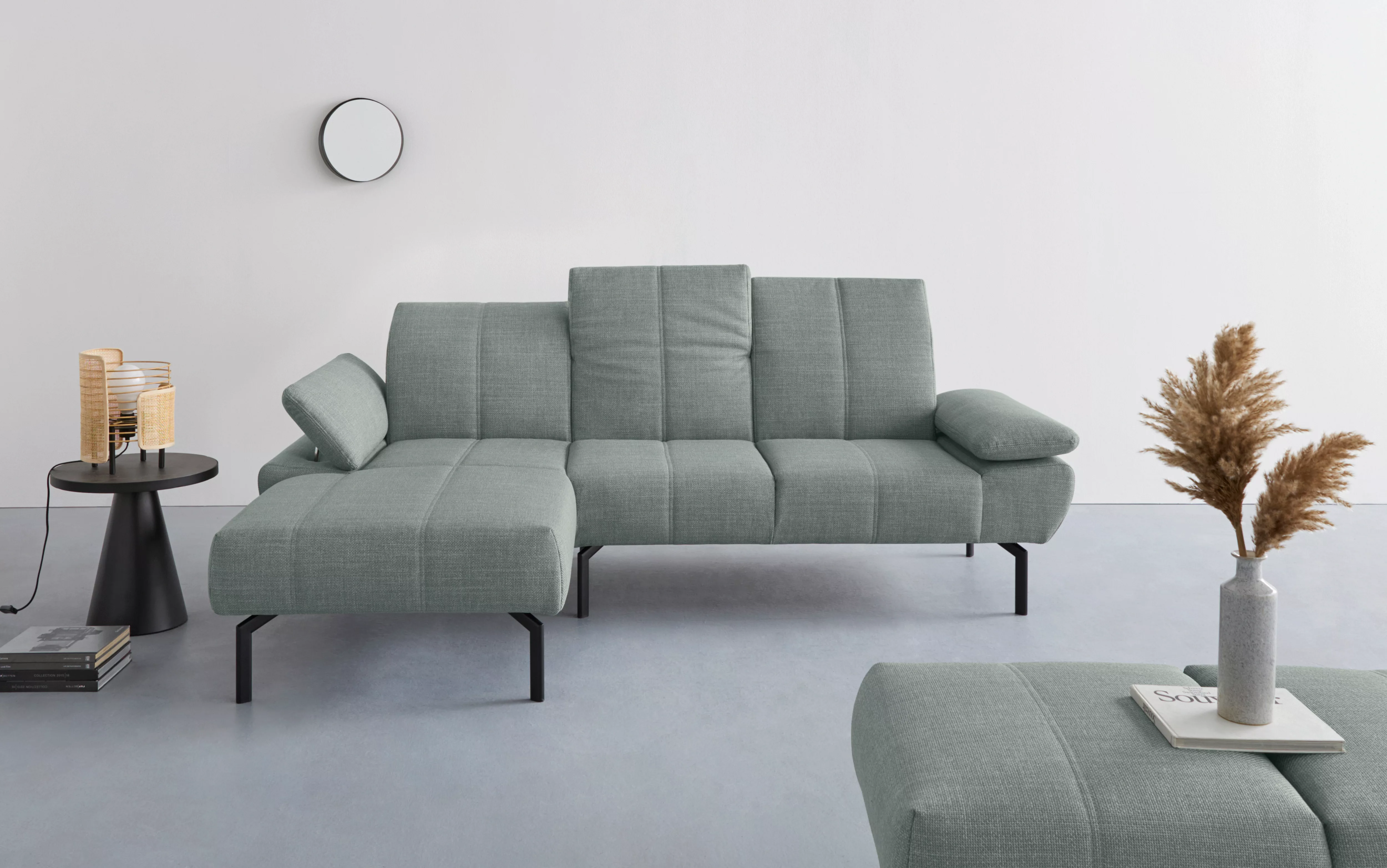 Places of Style Ecksofa "Ryedal L-Form", wahlweise mit oder ohne Sockel in günstig online kaufen